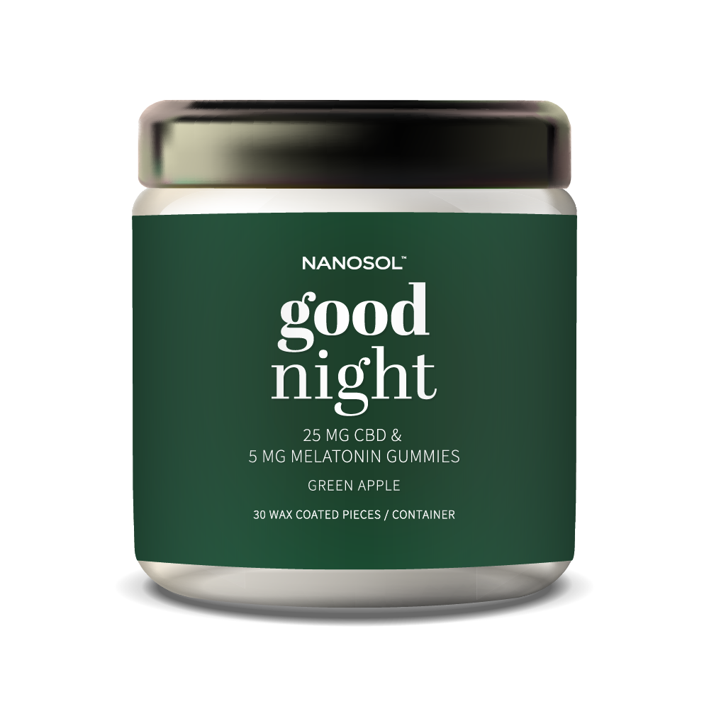 Good Night CBD and Melatonin Gummies - Green Apple Flavor